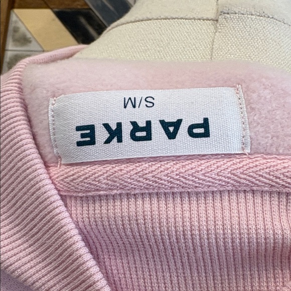 PARKE Fleece Varsity Mockneck in Sprinkle size S/M NEW - Picture 8 of 12